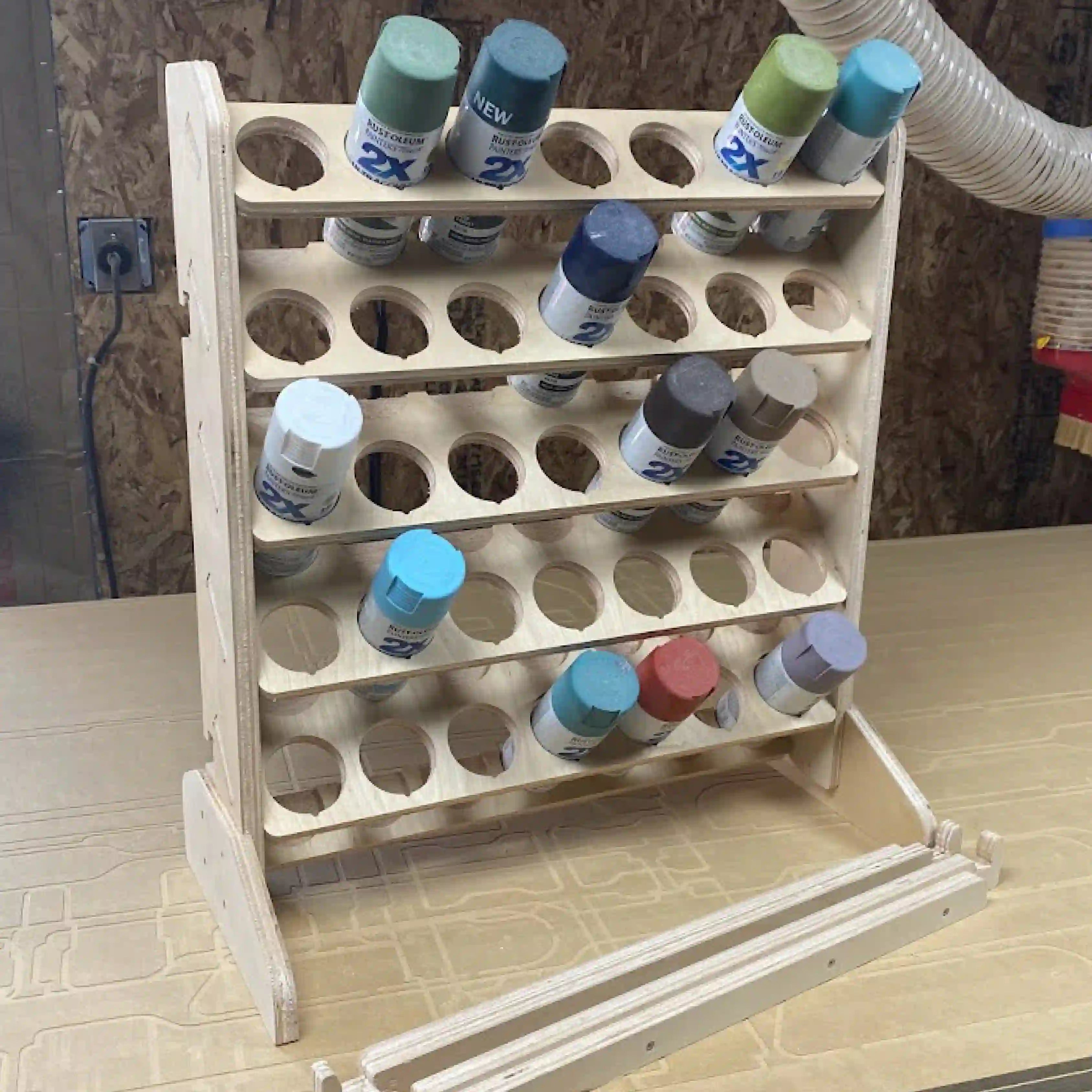 DIY Spray Paint Can Large 25 Can Storage Rack Woodworking Plans – dryforge