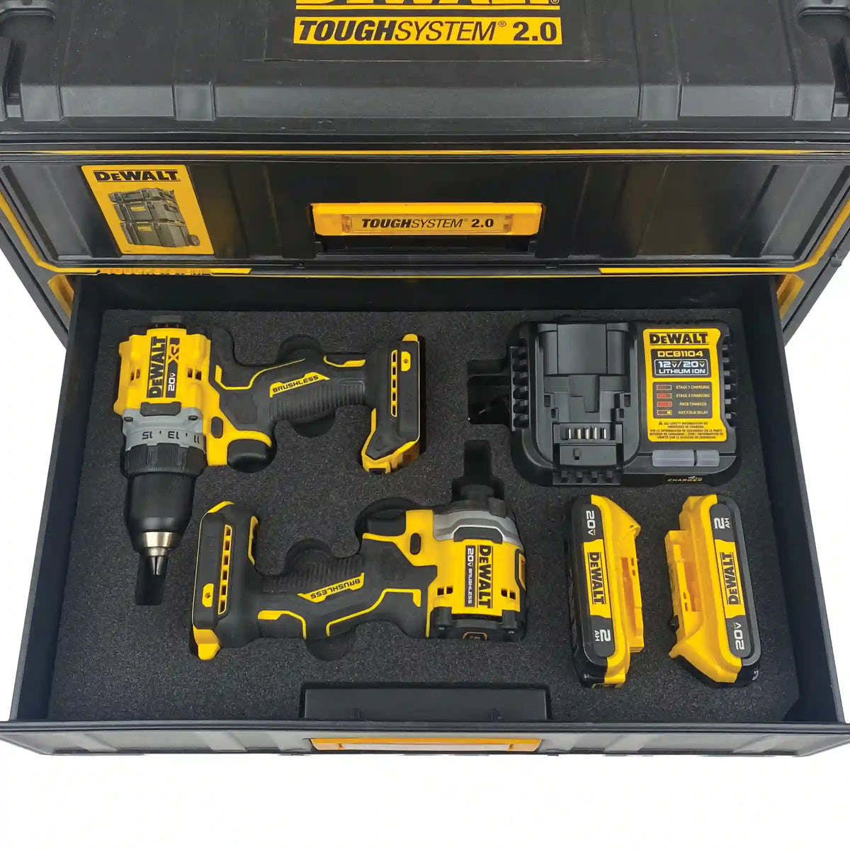 FOAM INSERT to store Dewalt Drill DCD800 and Impact DCF850 in a Dewalt dryforge