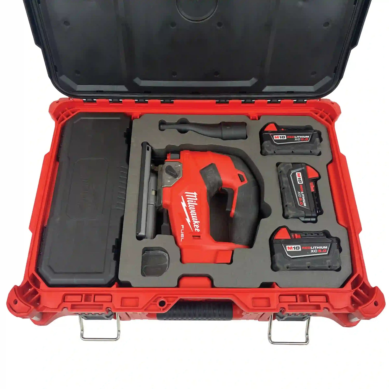 FOAM INSERT to store M18 Fuel D Handle Jig Saw 2737-20 in a Milwaukee Packout Medium Tool Box 48-22-8424 - Tools/Case NOT Included