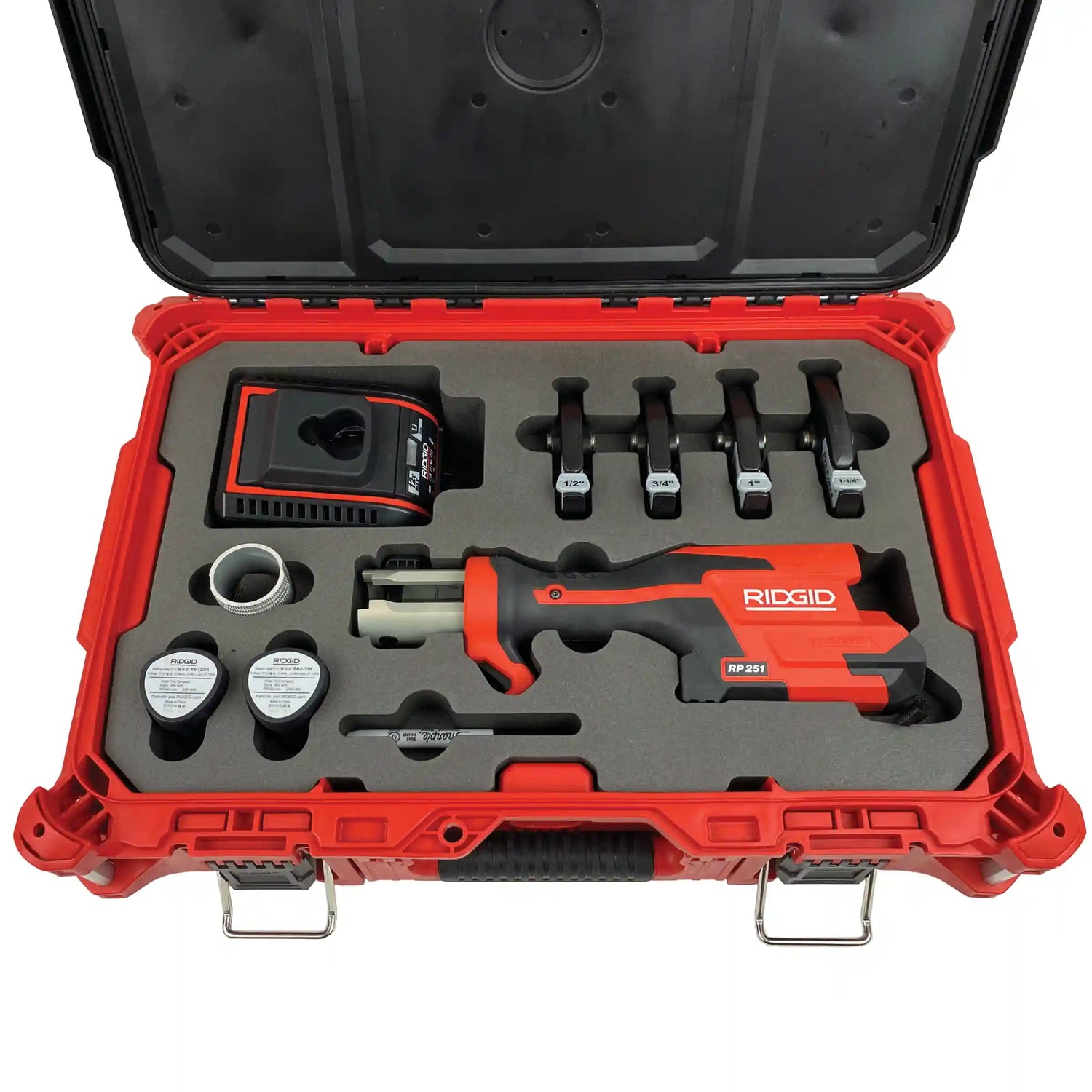 FOAM INSERT to store Ridgid RP 251 Compart Inline Press Tool Kit in a Packout Medium Tool Box- Tools NOT Included