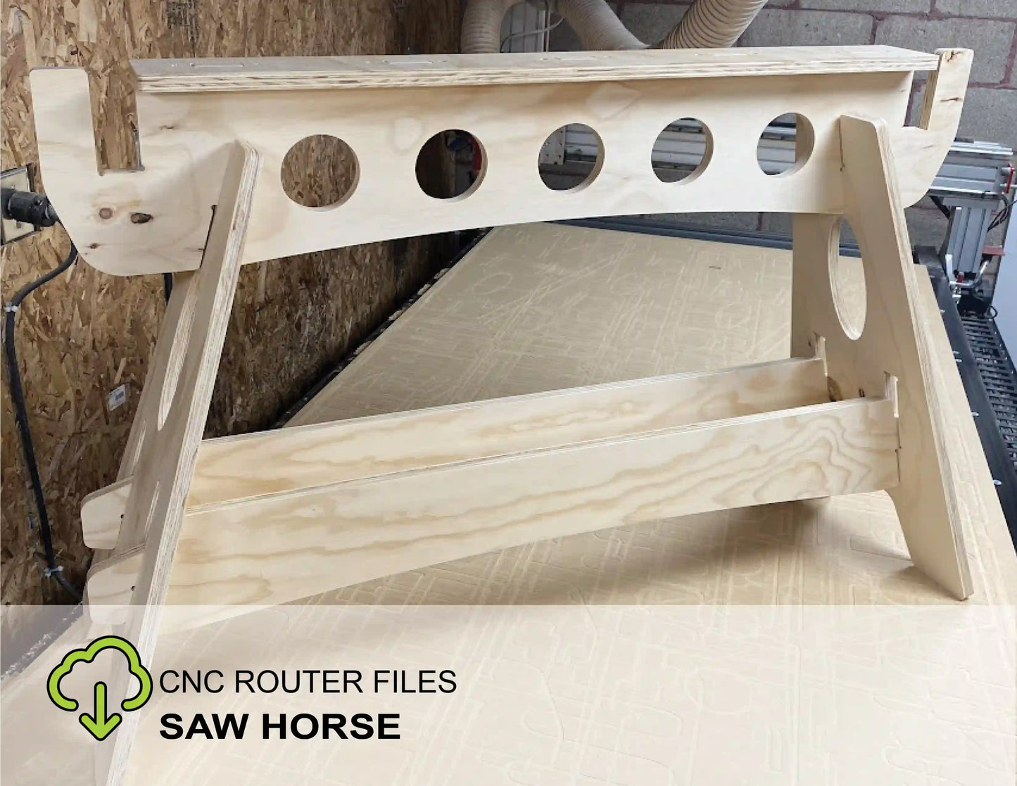 how to build a set of cnc sawhorses on a cnc router from cnc wood router files