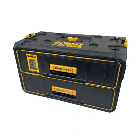 Dewalt ToughSystem 2.0 2 Drawer tool box DWST08320 shown empty