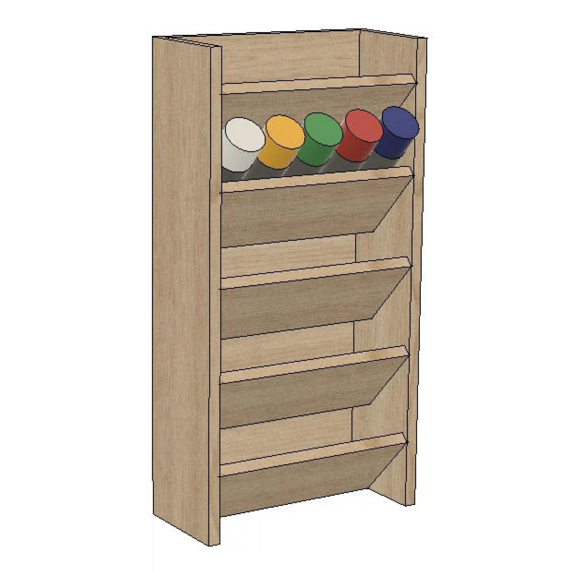 DIY Hardware and Spray Paint Organizer Cabinet
