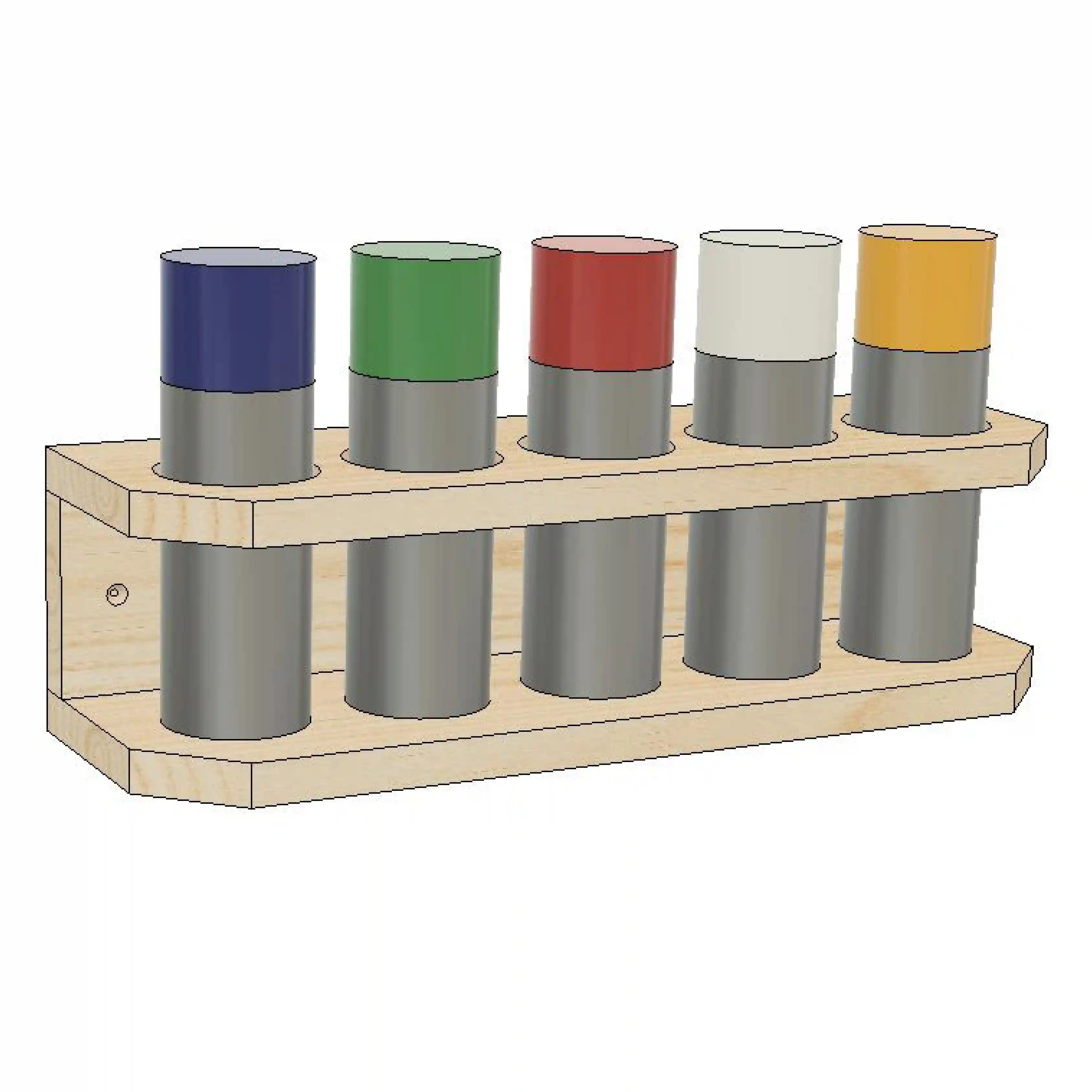 DIY Spray Paint Storage Rack [with plans] - The Handyman's Daughter