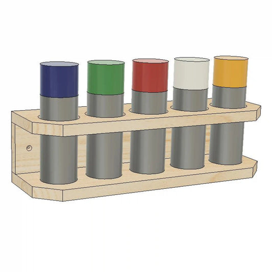 DIY Spray Paint Can Mini 5 Storage Rack Woodworking Plans