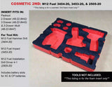 Cosmetic 2nds Foam Inserts for Packout 3 Drawer - 48-22-8443 - Tools/Case NOT Included