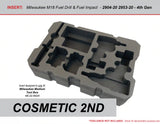 COSMETIC 2ND - FOAM INSERT for M18 Fuel Hammer Drill Impact Kit in Packout Medium Box 48-22-8424 - Tools/Case NOT Included