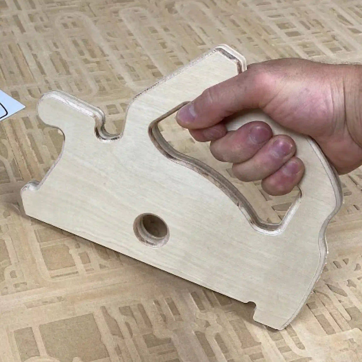 circular saw shaped plywood table saw push stick