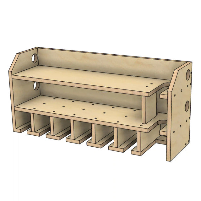 7 slot with reciprocating saw slot drill holder power tool storage cabinet woodworking plans for beginners