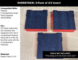 OVERSTOCK Kaizen Foam Inserts for Milwaukee Packouts - Tools/Case NOT Included