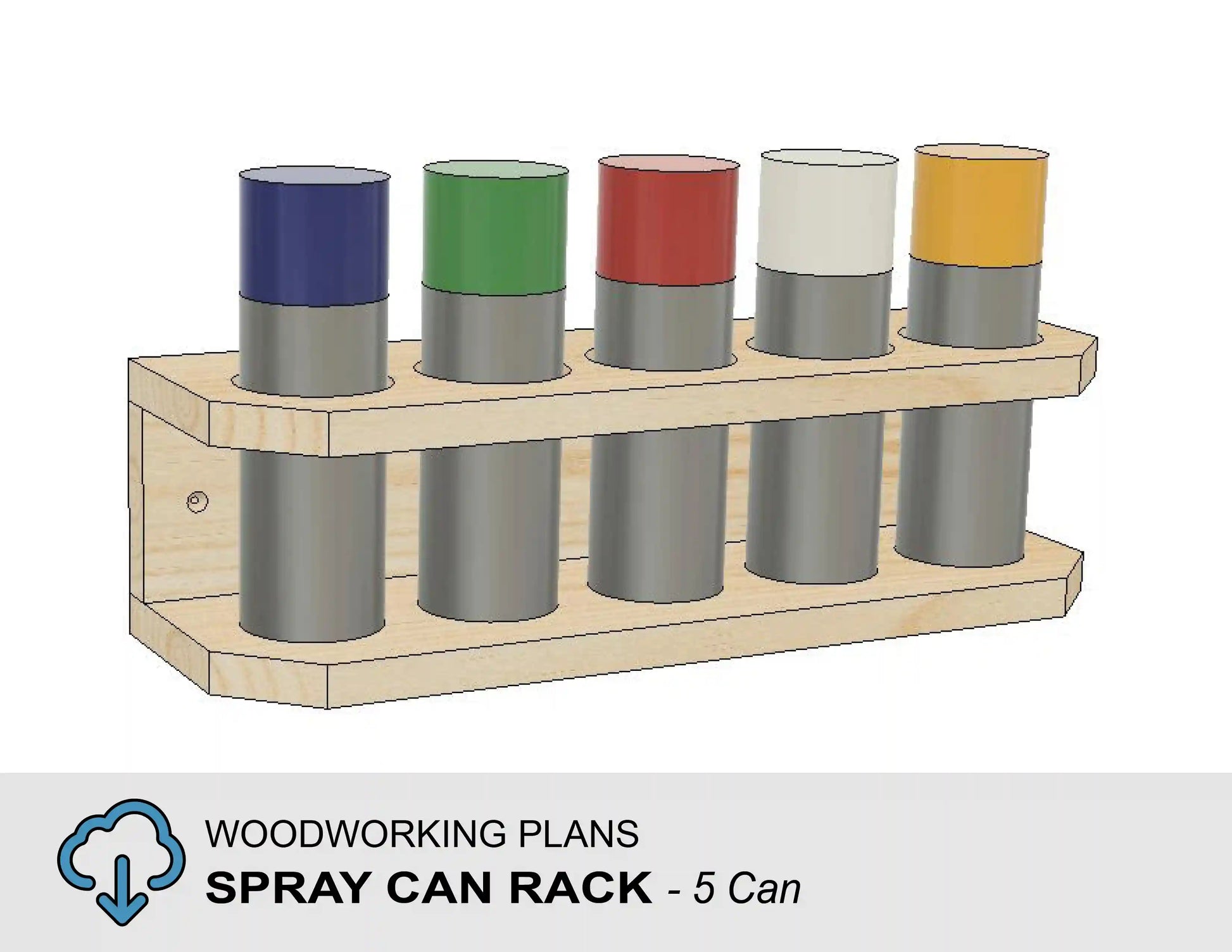 Rotating Spray Paint Storage Cabinet Build Plans - Houseful of