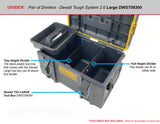 Dividers for Dewalt ToughSystem 2.0 Large Tool Box - Tools/Case NOT Included