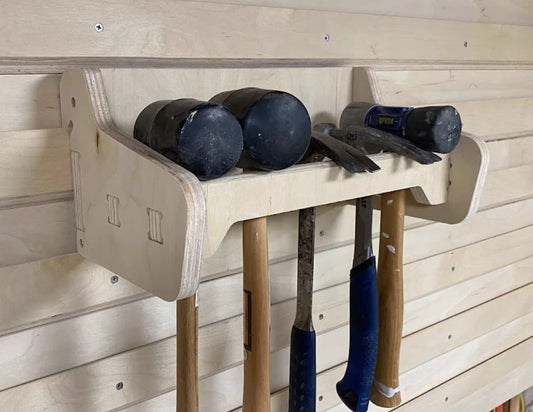 store hammers and mallets in this french cleat hammer storage rack cut on a cnc router machine using these cnc project files 