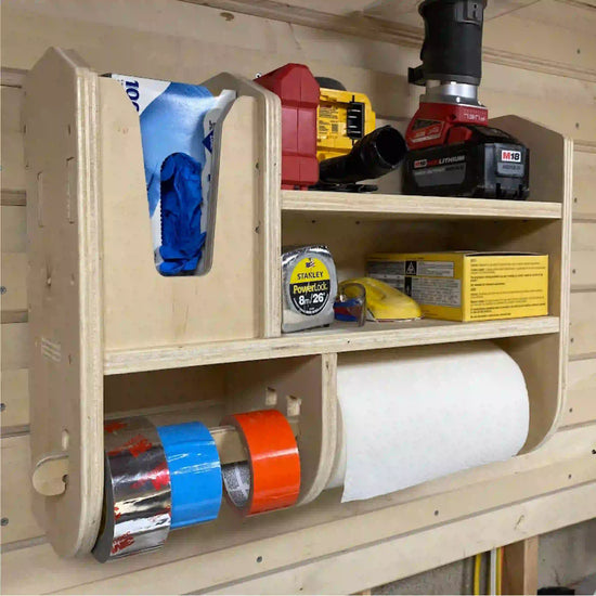 4 Slot DIY Cordless Power Tool Storage Shelf Woodworking Plans, DIY Wo –  dryforge