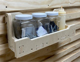 medium cubby storage shelf for french cleat storage wall made from plywood on a cnc router machine