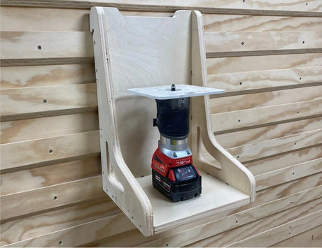 store woodworking router tools on this plywood french cleat router display stand shelf made on a cnc router machine