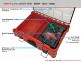 FOAM INSERT to store M12 Green 125ft Laser 3622-20 in a Milwaukee Packout 11 Compartment Tool Box - Tools/Case NOT Included