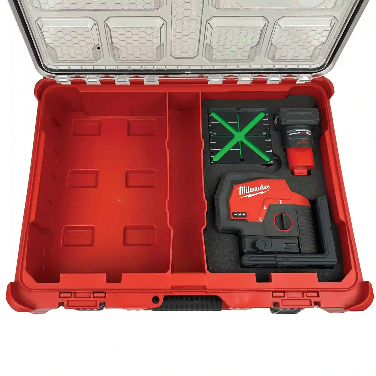 FOAM INSERT to store M12 Green 125ft Laser 3622-20 in a Milwaukee Packout 11 Compartment Tool Box - Tools/Case NOT Included