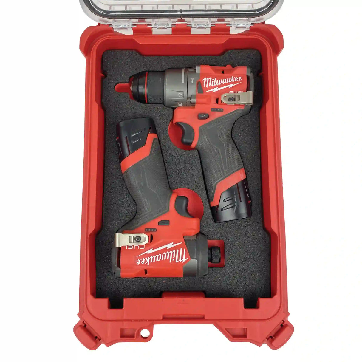 FOAM INSERT to store M12 Fuel Drill and Impact in a Milwaukee Packout 5 Compartment Small Parts Organizer - Tools/Case NOT Included