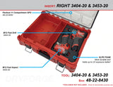 FOAM INSERT to store M12 Fuel Drill and Impact in a Milwaukee Packout 11 Compartment Tool Box - Tools/Case NOT Included