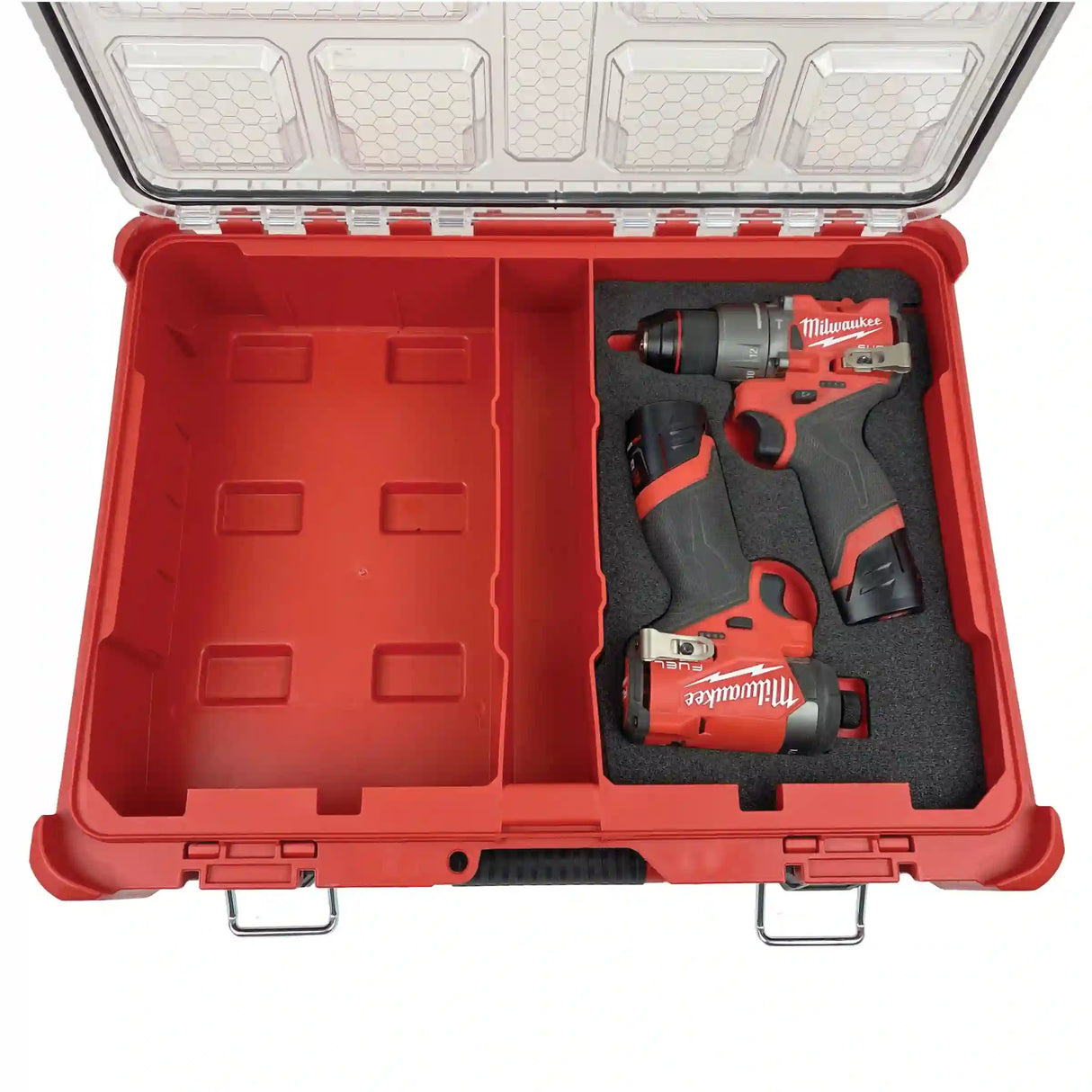 FOAM INSERT to store M12 Fuel Drill and Impact in a Milwaukee Packout 11 Compartment Tool Box - Tools/Case NOT Included