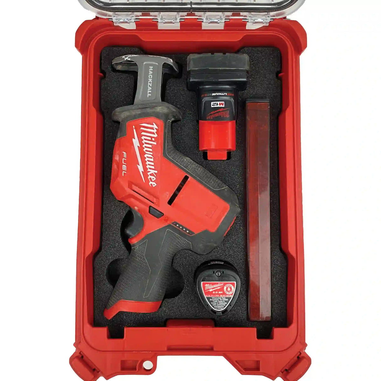 FOAM INSERT to store M12 Fuel Hackzall 2520-20 in a Milwaukee Packout 5 Compartment Small Parts Organizer - Tools/Case NOT Included