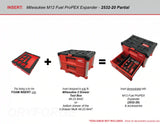 FOAM INSERT to store M12 Fuel ProPEX Expander in a Milwaukee Packout 2 Drawer Tool Box - Tools/Case NOT Included