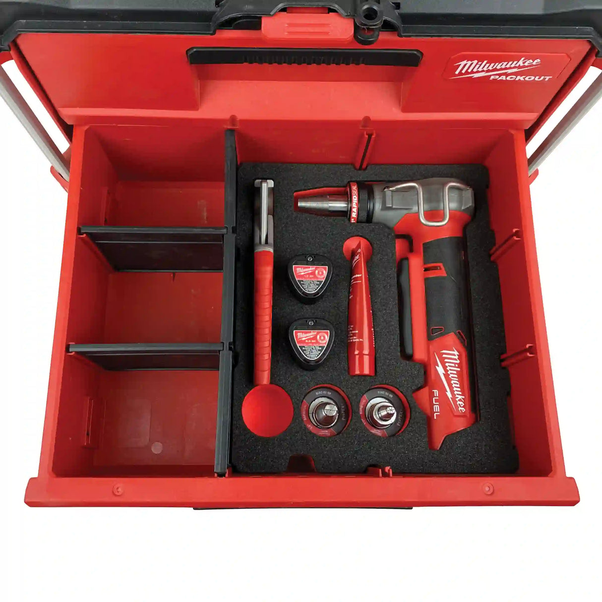 FOAM INSERT to store M12 Fuel ProPEX Expander in a Milwaukee Packout 2 Drawer Tool Box - Tools/Case NOT Included