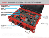 FOAM INSERT to store M12 ProPex Tool and M12 PVC Shear 2470-20 in a Packout Medium Tool Box - Tools/Case NOT Included