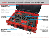 FOAM INSERT to store M12 Force Logic Press Kit 2473-22 and M12 Copper Tubing Cutter 2471-20 in a Packout Medium Tool Box - Tools/Case NOT Included