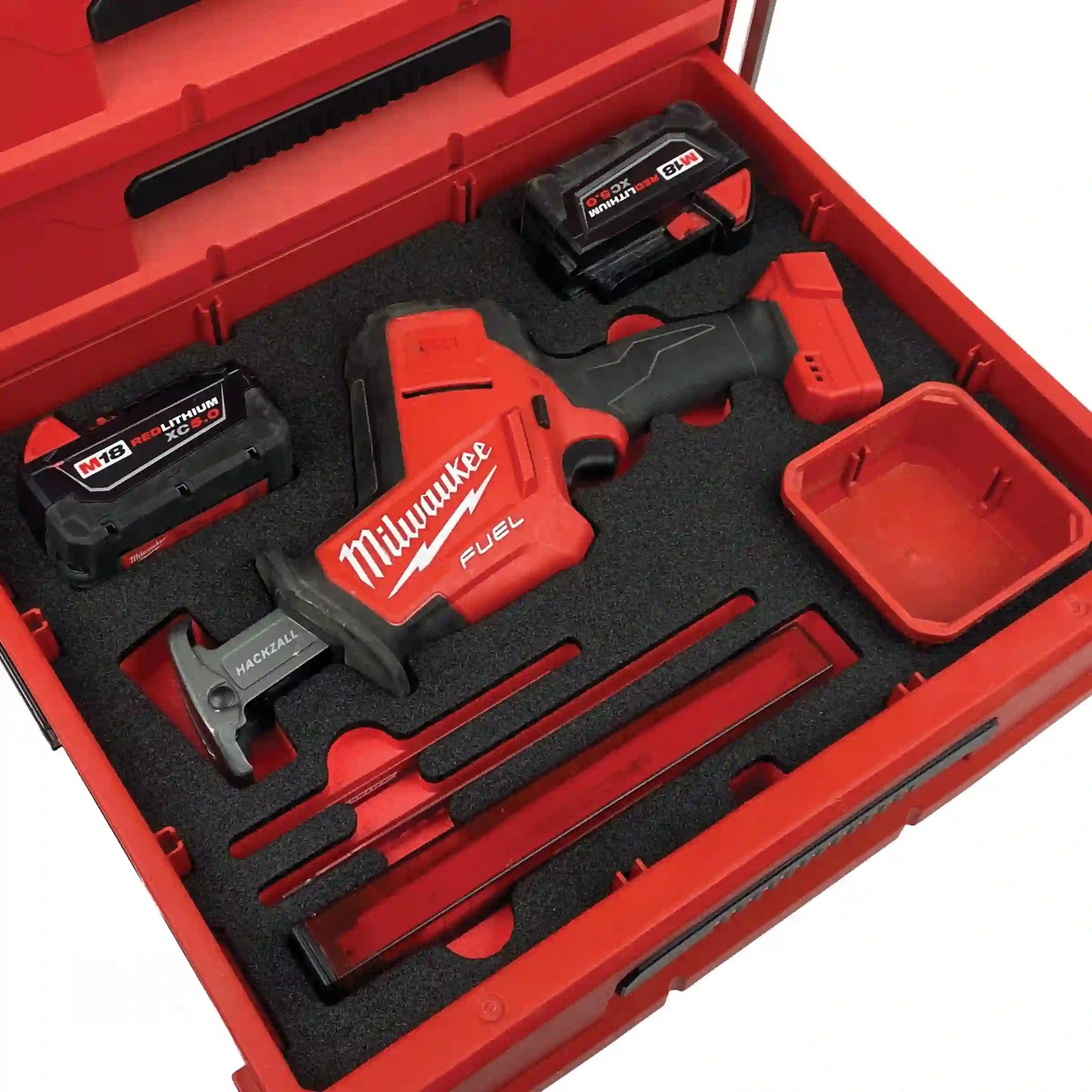 FOAM INSERT to store M18 Fuel Hackzall 2719-20 in a Milwaukee Packout 2 Drawer Tool Box - Tools NOT Included