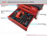 FOAM INSERT to store M18 Fuel Jig Saw 2737-20 in a Milwaukee Packout 3 Drawer Tool Box - Tools/Case NOT Included