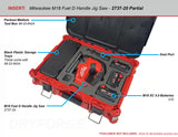 FOAM INSERT to store M18 Fuel D Handle Jig Saw 2737-20 in a Milwaukee Packout Medium Tool Box 48-22-8424 - Tools/Case NOT Included