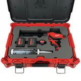 FOAM INSERT to store M12 10oz Caulk and Adhesive Gun 2441-20 in a Milwaukee Packout Medium Tool Box 48-22-8424 - Tools/Case NOT Included