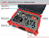 FOAM INSERT to store Ridgid RP 241 Press Tool in a Packout Medium Tool Box - Tools/Case NOT Included