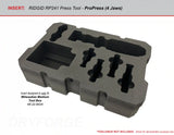 FOAM INSERT to store Ridgid RP 241 Press Tool in a Packout Medium Tool Box - Tools/Case NOT Included