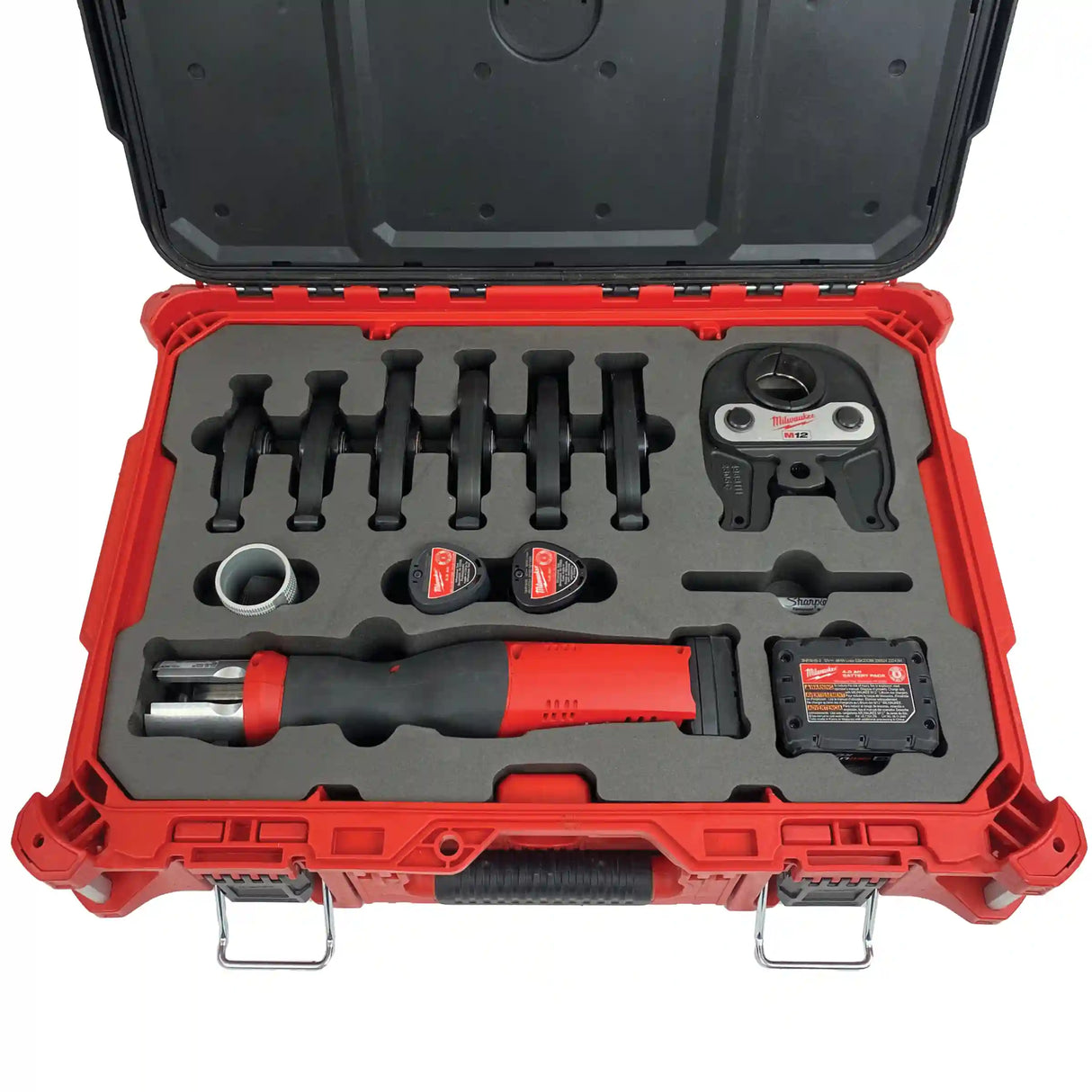 FOAM INSERT to store M12 Propress 4 CTS-V and 3 IPS Jaws in a Packout Medium Tool Box - Tools/Case NOT Included (Copy)