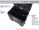 Horizontal Divider for Ridgid Pro Gear 2.0 XL or Rolling Tool Box - Tools/Case NOT Included