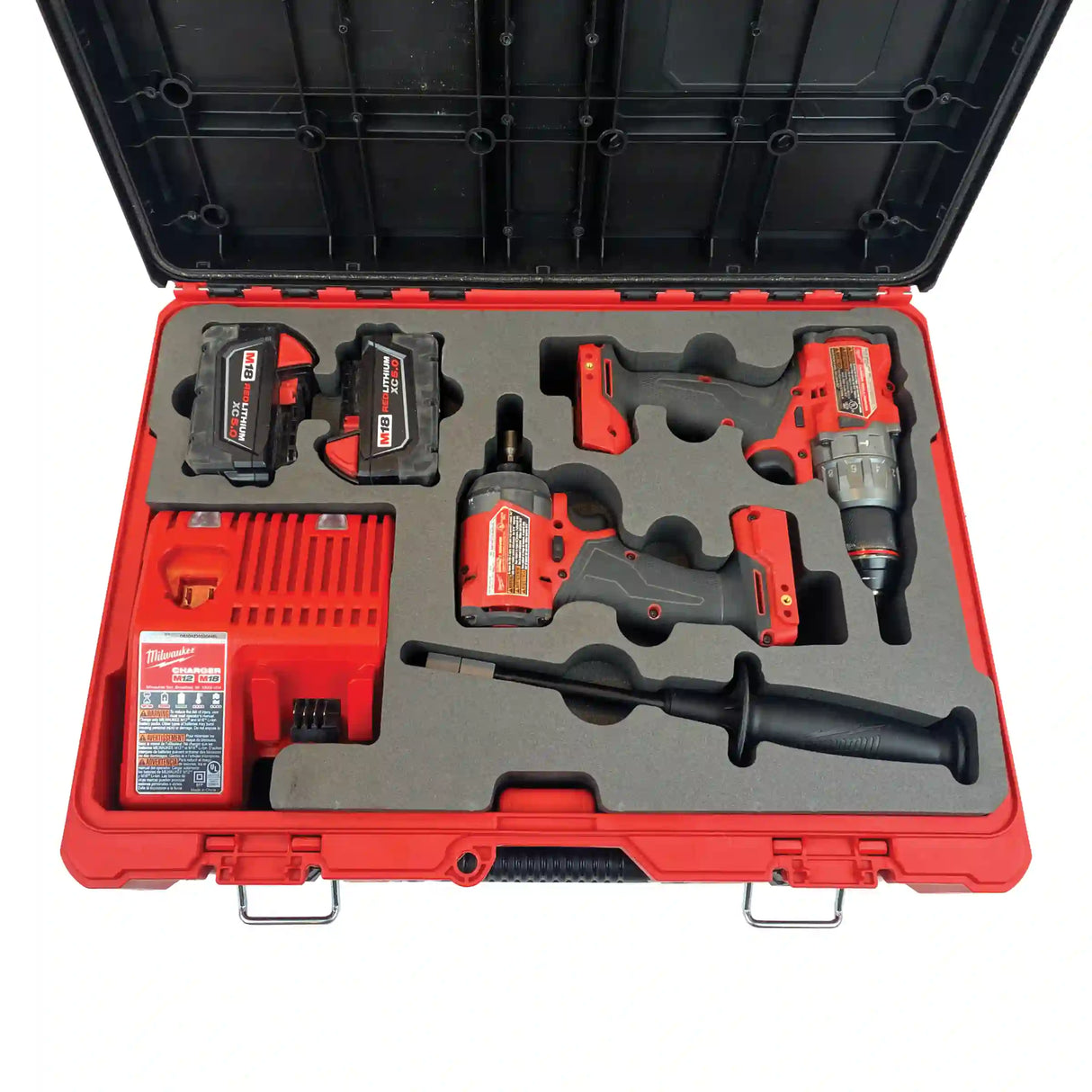 FOAM INSERT to store M18 Fuel Hammer Drill Impact Kit in a Milwaukee Packout 16in Portable Tool Box 48-22-8450 - Tools/Case NOT Included