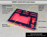 FOAM INSERT to store M12 Cable Stapler 2448-20 in a Milwaukee Packout 3 Drawer Tool Box - Tools/Case NOT Included