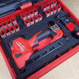 FOAM INSERT to store M12 Cable Stapler 2448-20 in a Milwaukee Packout 3 Drawer Tool Box - Tools/Case NOT Included