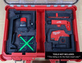 FOAM INSERT to store M12 Laser in a Milwaukee Packout 11 Compartment Tool Box - Tools/Case NOT Included