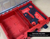 FOAM INSERT to store M12 Fuel 3" Cut Off Tool 2522-20 in a Milwaukee Packout 11 Compartment Tool Box - Tools/Case NOT Included