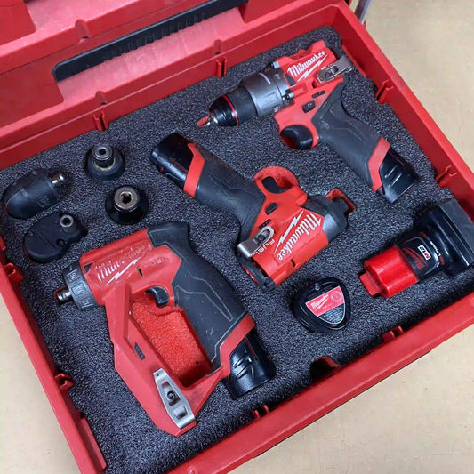 FOAM INSERT to store M12 Fuel Drill 3404-20 Impact 2453-20 Install Driver 2505-20 in a Milwaukee Packout 3Drawer Tool Box-Tools NOT Included