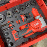 FOAM INSERT to store M18 Force Logic 10 Ton Knockout Kit 2676-22 in a Milwaukee Packout 2 Drawer Tool Box - Tools/Case NOT Included