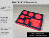 FOAM INSERT to store M18 Force Logic 10 Ton Knockout Kit 2676-22 in a Milwaukee Packout 2 Drawer Tool Box - Tools/Case NOT Included