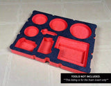 FOAM INSERT to store M18 Force Logic 10 Ton Knockout Kit 2676-22 in a Milwaukee Packout 2 Drawer Tool Box - Tools/Case NOT Included