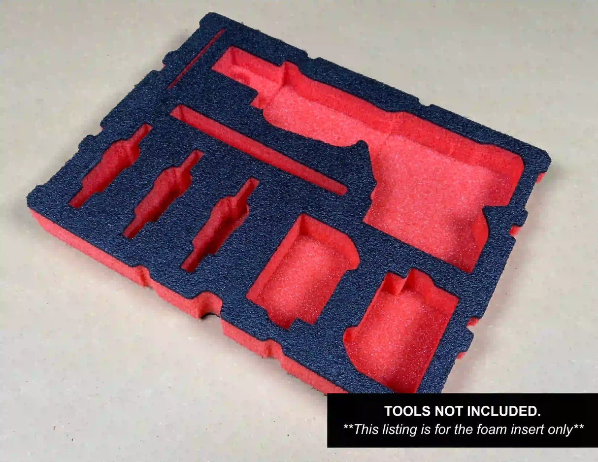 FOAM INSERT to store M18 Short Throw Press Tool Kit Pex or Viega Jaws 2674-22 in a Milwaukee Packout 2 Drawer Tool Box - Tools/Case NOT Included