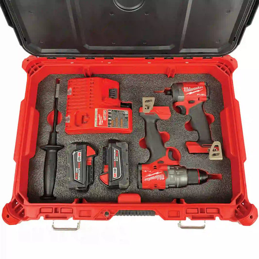 FOAM INSERT to store M18 Fuel Hammer Drill Impact Kit in a Milwaukee Packout Medium Tool Box 48-22-8424 - Tools NOT Included