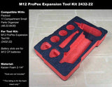 FOAM INSERT to store M12 ProPex Expansion Tool Kit in a Milwaukee Packout 11 Compartment Tool Box - Tools/Case NOT Included